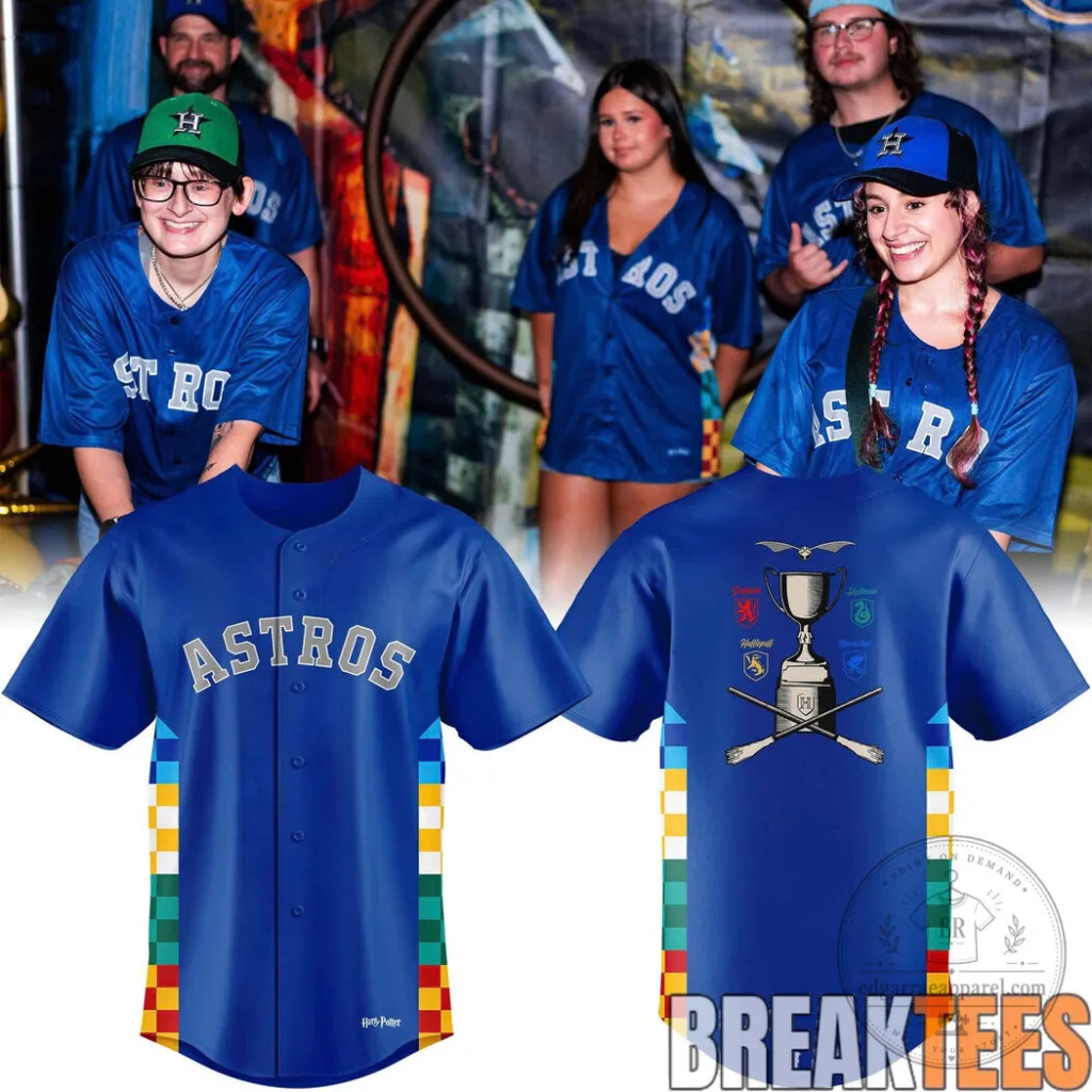 Houston Astros Harry Potter Night Blue Baseball Jersey