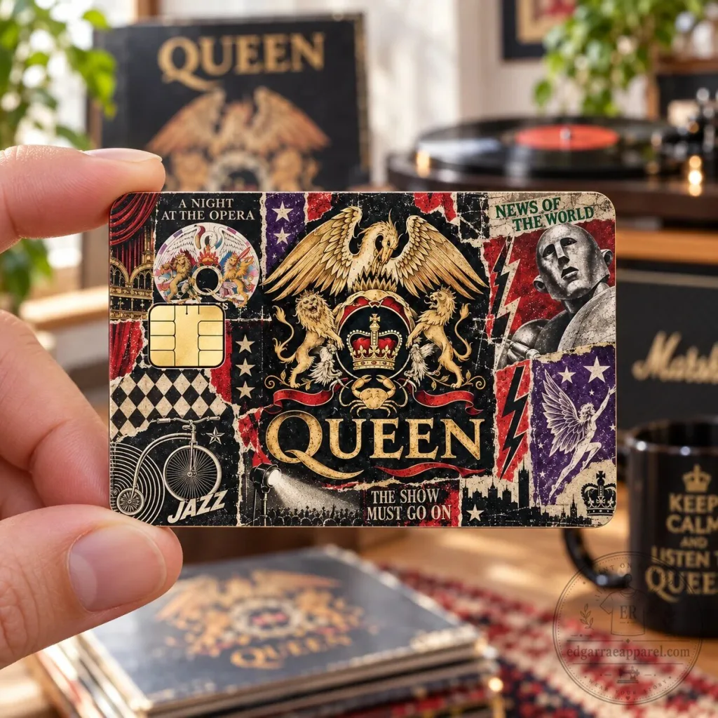Queen Jazz Music Album Art Credit Card Skin, A Night at the Opera News of the World Queen Jazz Music Album Art Credit Card Skin, A Night at the Opera News of the World