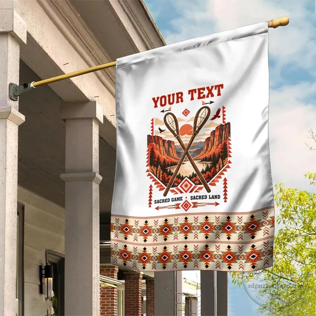 Personalized Chahta Yakni Stickball Heritage Native American Tribal Garden Flag