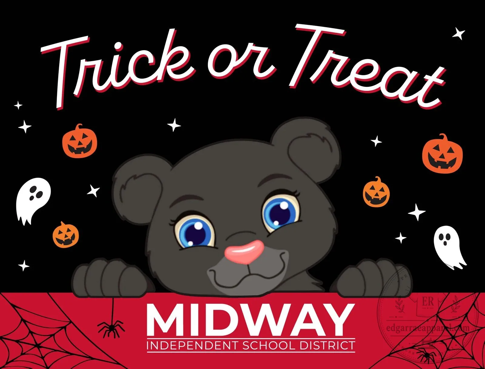 Midway Independent School District Halloween Trick or Treat Yard Sign