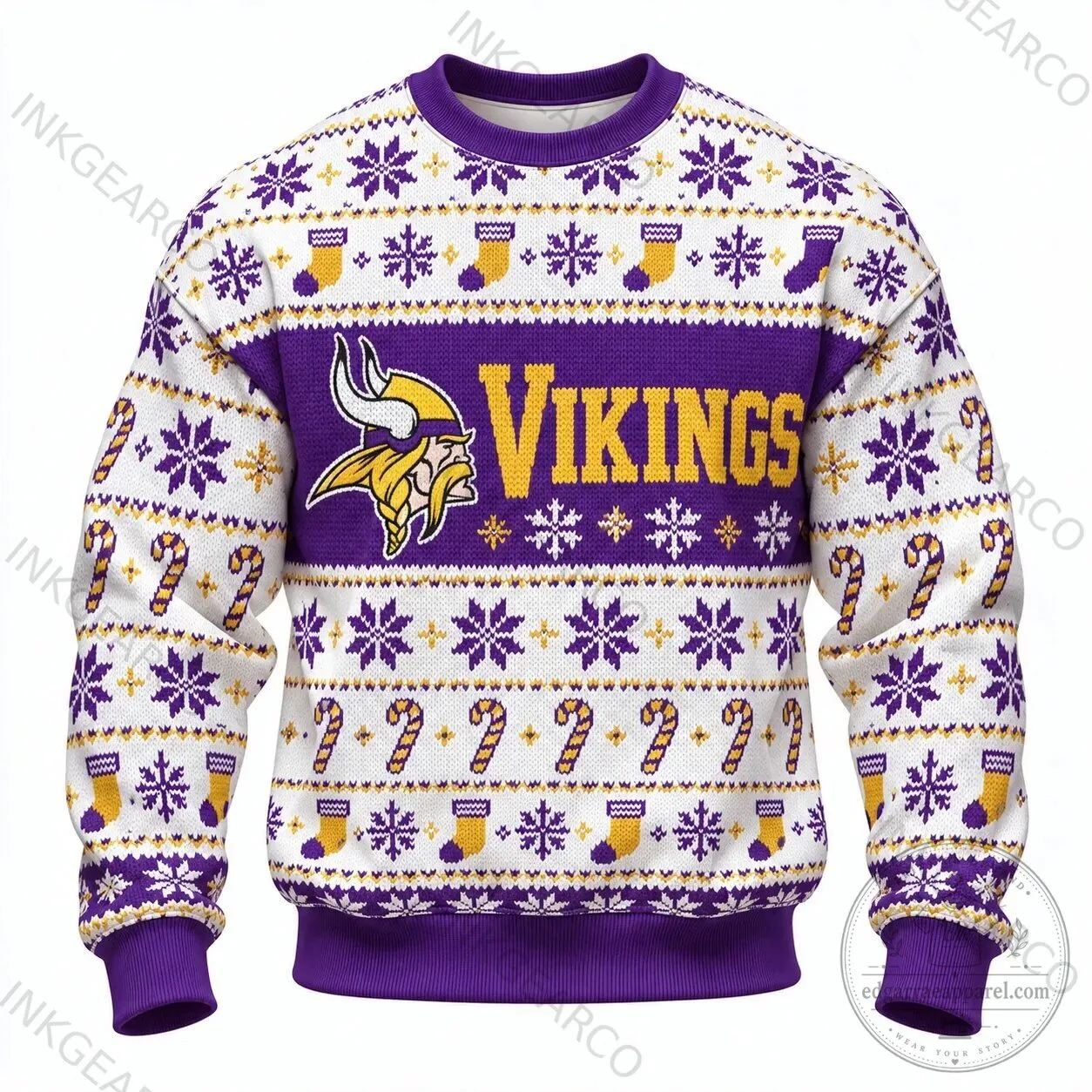 Minnesota Vikings Ugly Christmas Sweater NFL Football Fan Sweatshirt