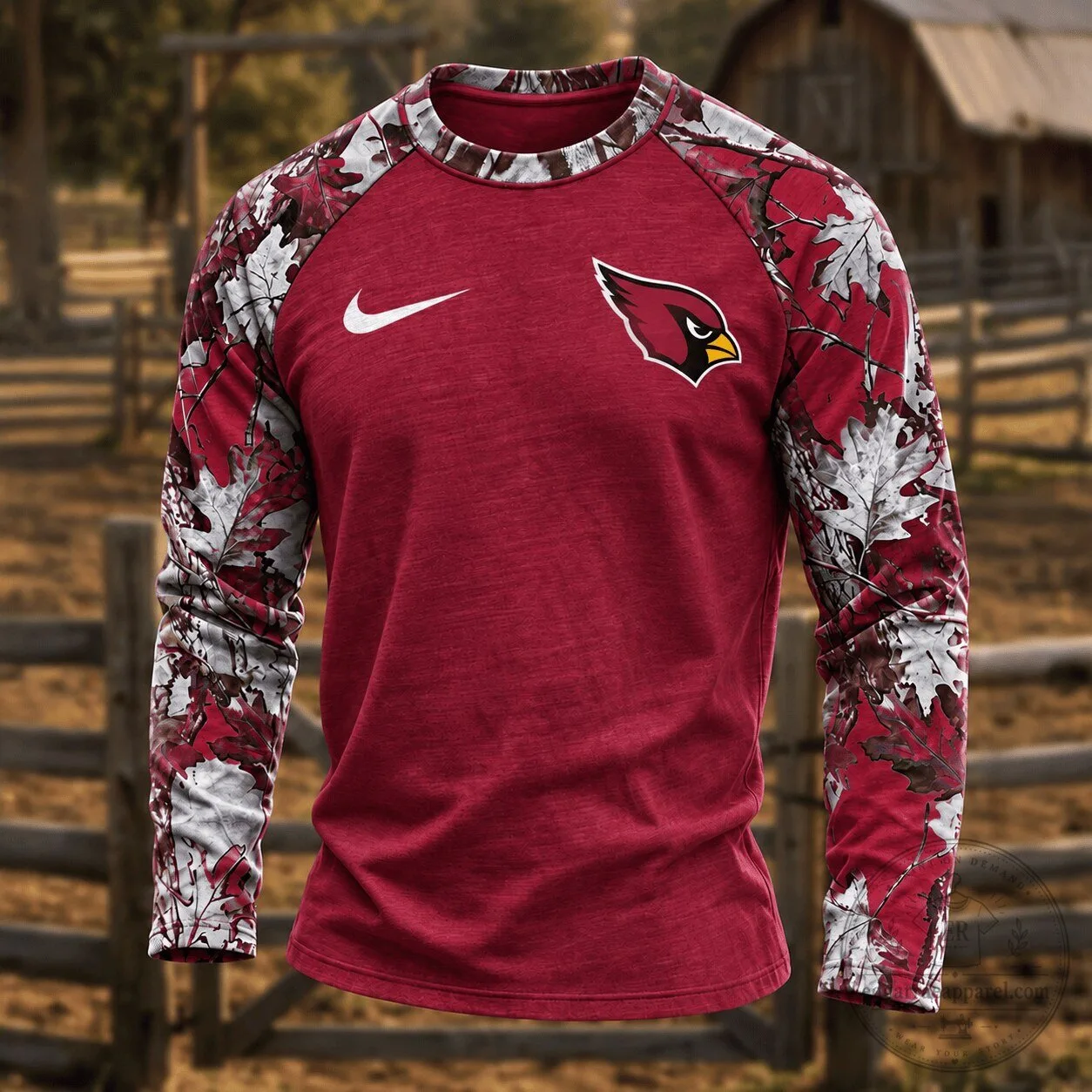 Arizona Cardinals Camouflage Hunting Long Sleeve Shirt