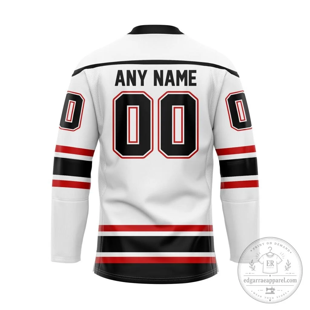 Owen Sound Attack Personalized White Hockey Jersey 5 Owen Sound Attack Personalized White Hockey Jersey