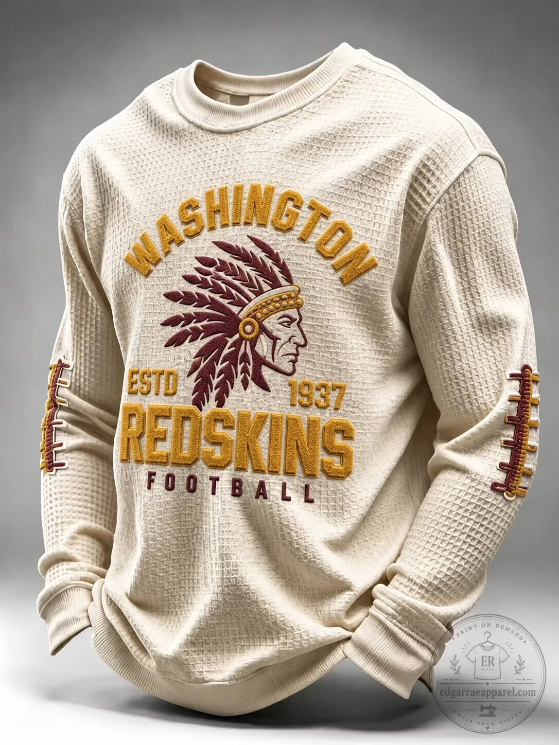 Washington Redskins Football Team Estd 1937 Vintage Style Crewneck Sweatshirt
