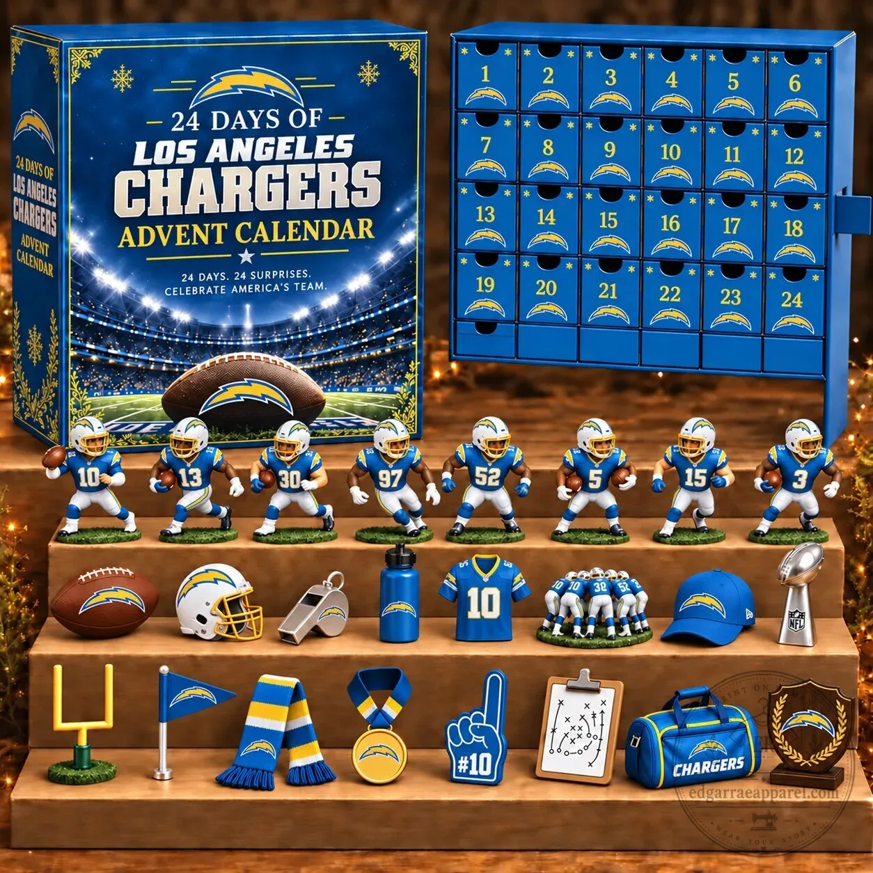 Los Angeles Chargers National Football League 24 Day Advent Calendar Blind Box
