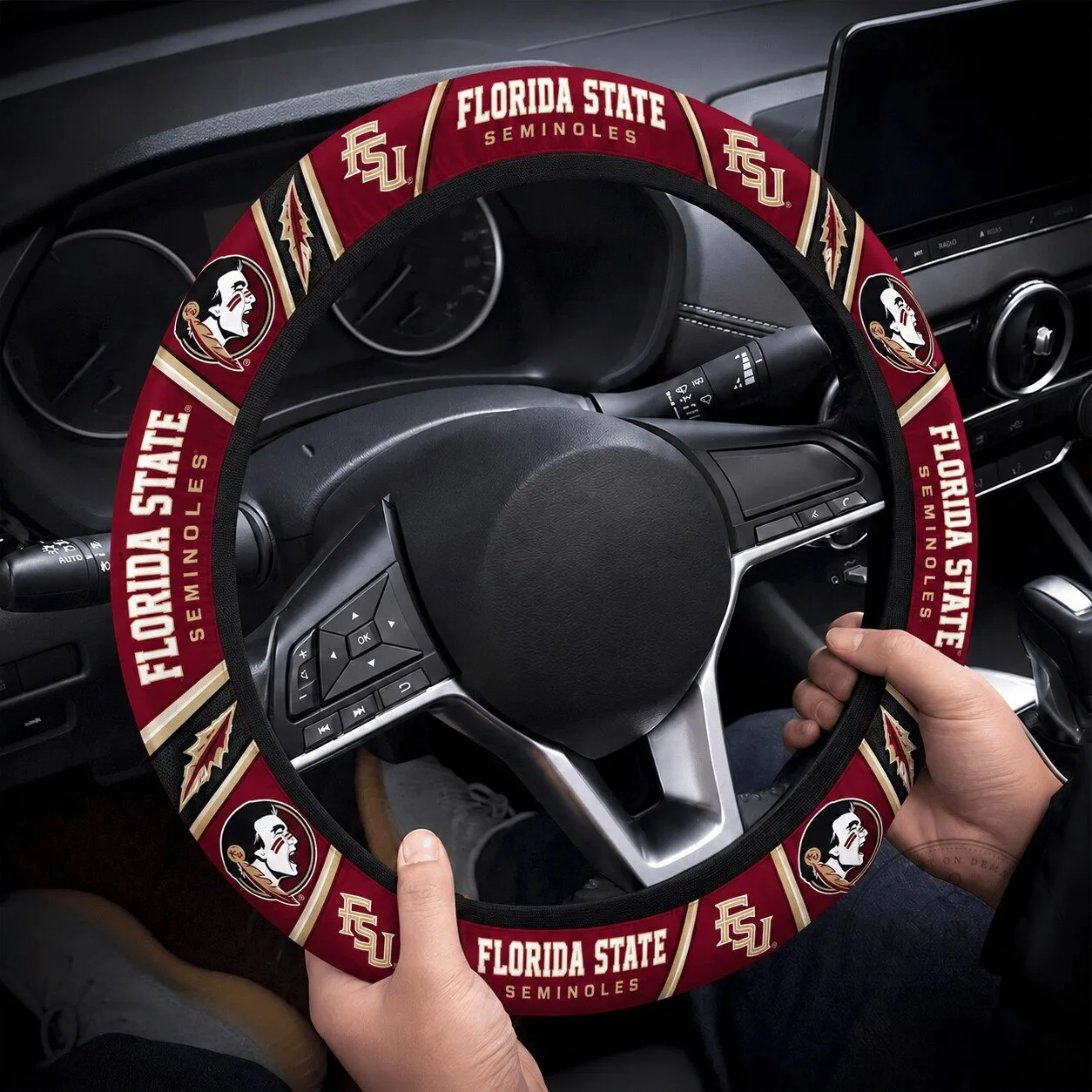 Florida State Seminoles Logo Custom Car Steering Wheel Cover Protector