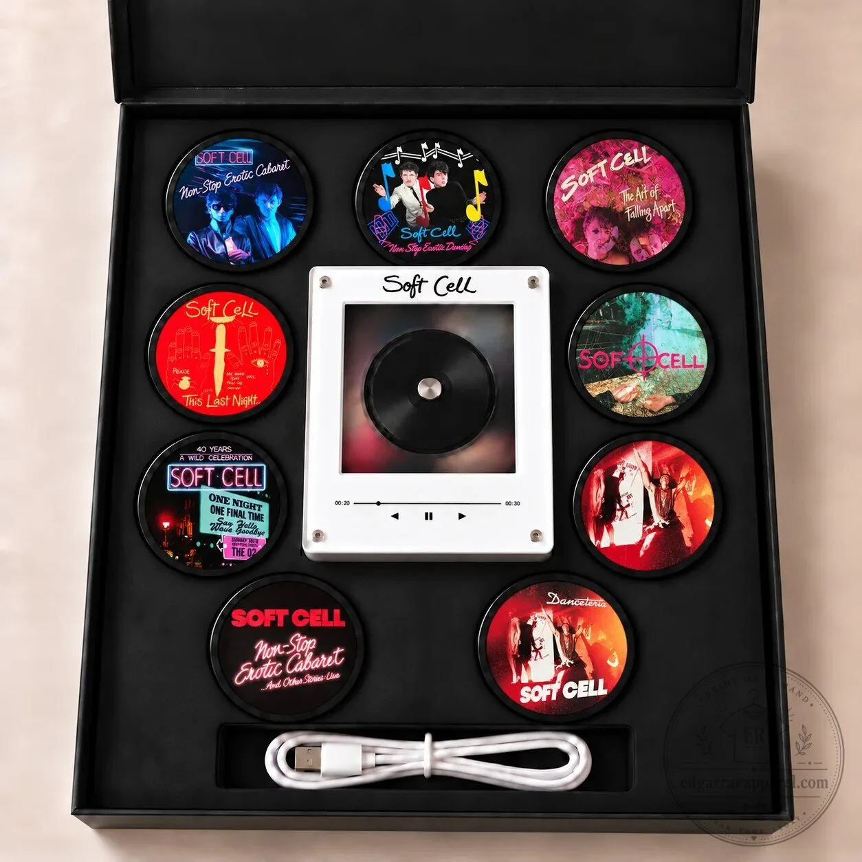 Soft Cell Non-Stop Erotic Cabaret Album Art LED Night Light Tabletop Decor