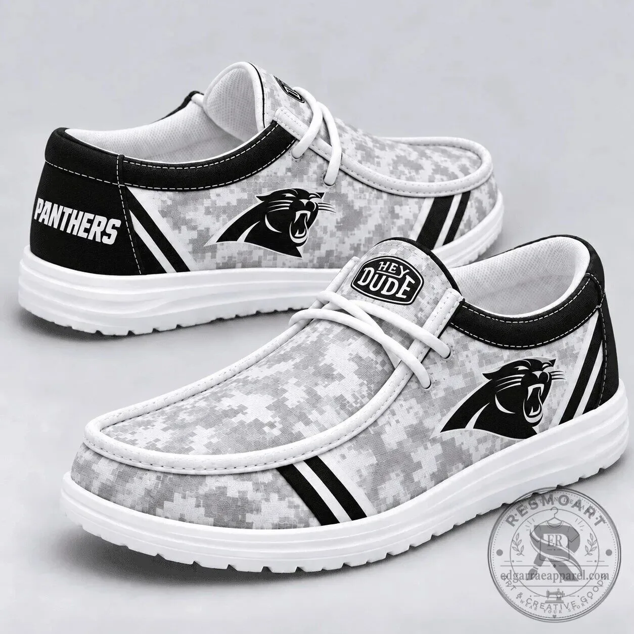 Carolina Panthers NFL Football Team Camouflage Pattern Fan Shoes