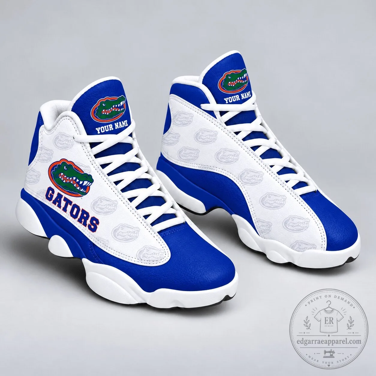 Florida Gators Personalized High Top Sneakers - NCAA Football Fan Shoes
