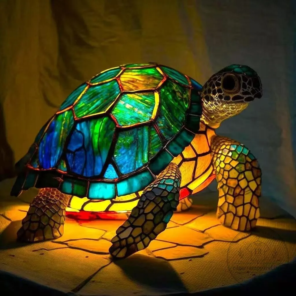 Highland Cow Stained Glass Sunflower LED Night Light Figurine 17 Highland Cow Stained Glass Sunflower LED Night Light Figurine