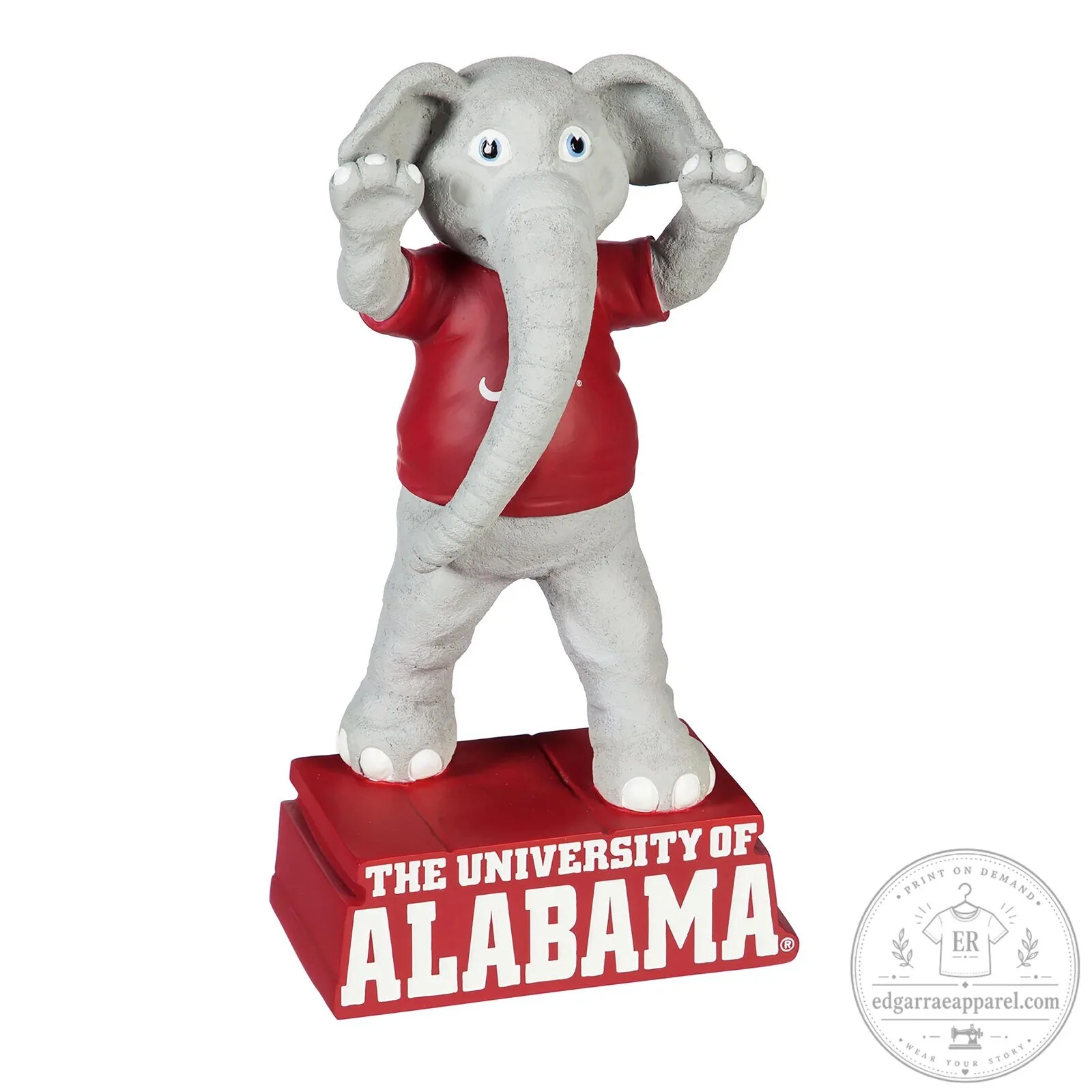 University of Alabama Crimson Tide Elephant Mascot Statue Figurine