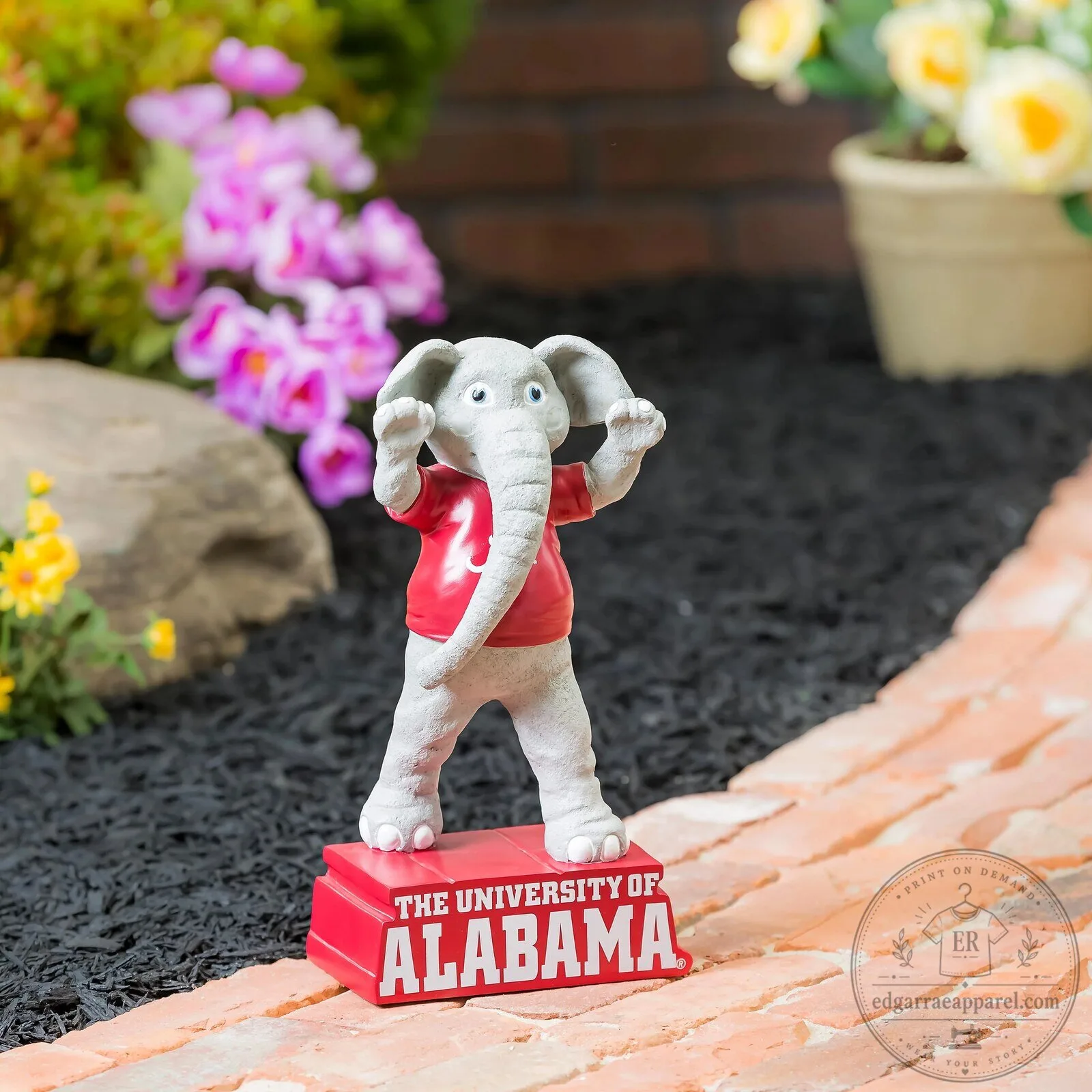 University of Alabama Crimson Tide Elephant Mascot Statue Figurine 9 University of Alabama Crimson Tide Elephant Mascot Statue Figurine