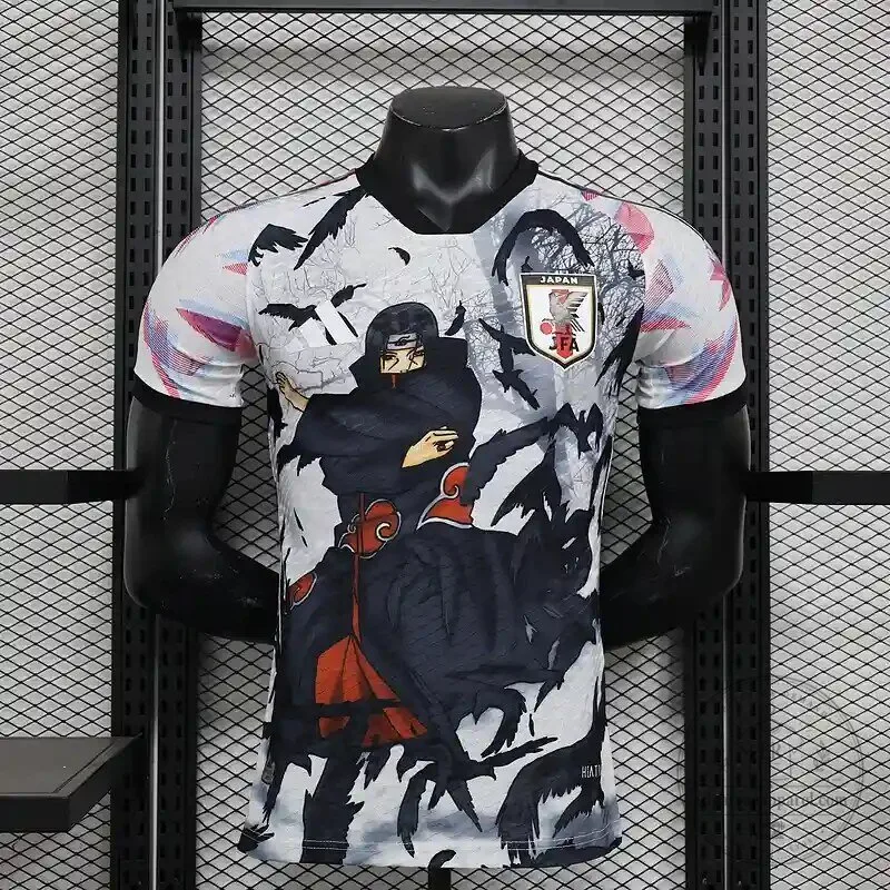 Naruto Itachi Uchiha Japan Football Association Anime Soccer Jersey