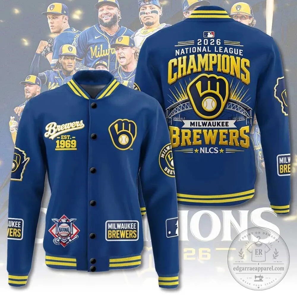 Milwaukee Brewers 2026 National League Champions Varsity Jacket
