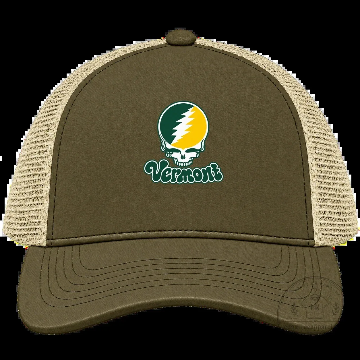Grateful Dead Vermont Steal Your Face Skull Trucker Cap Hat