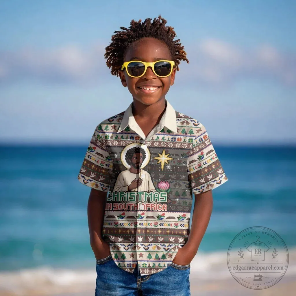Christmas In South Africa Jesus Kids Hawaiian Shirt
