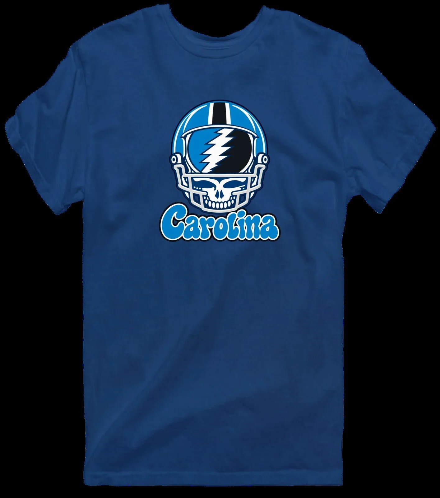 Carolina Panthers Grateful Dead Steal Your Face Football Helmet T-Shirt