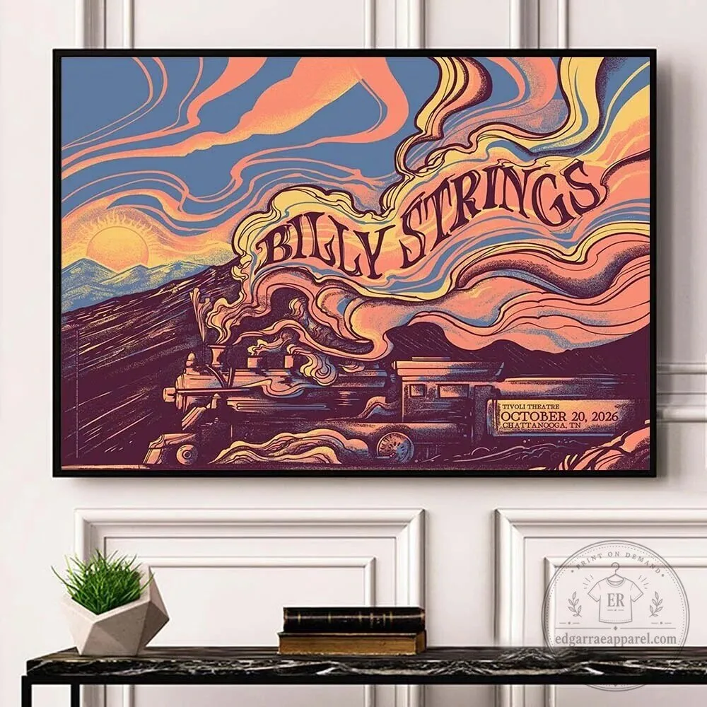 Billy Strings Chattanooga Tennessee 2026 Tivoli Theatre Concert Event Poster