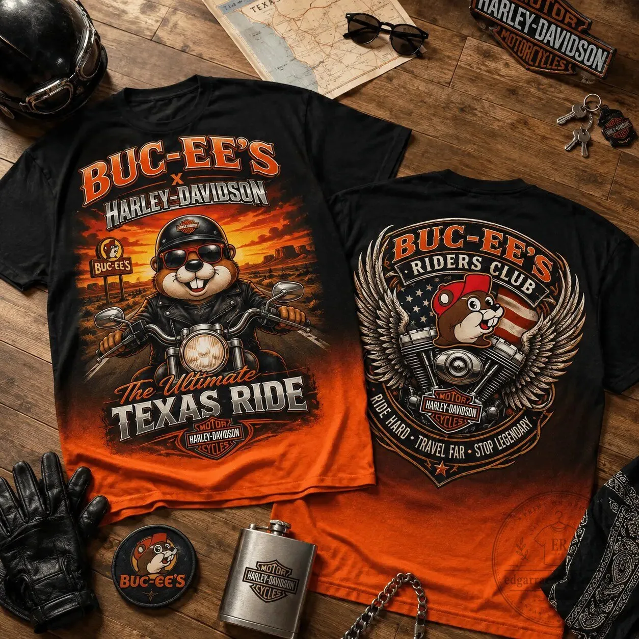 Buc-ee's Harley-Davidson The Ultimate Texas Ride Biker T-Shirt