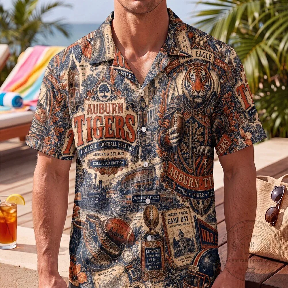 Auburn Tigers Football Heritage Hawaiian Shirt 6 Auburn Tigers Football Heritage Hawaiian Shirt