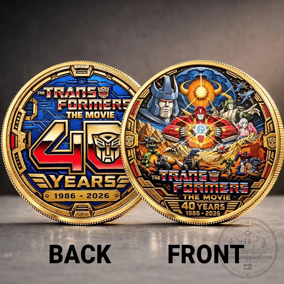 Transformers The Movie 40 Years Commemorative Collectible Coin