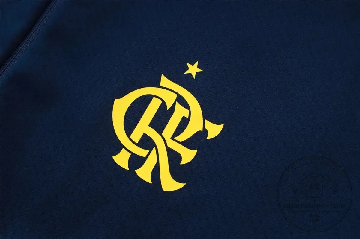 Flamengo Football Club Navy Blue Training Tracksuit Hoodie and Jogger Pants Set 9 Flamengo Football Club Navy Blue Training Tracksuit Hoodie and Jogger Pants Set