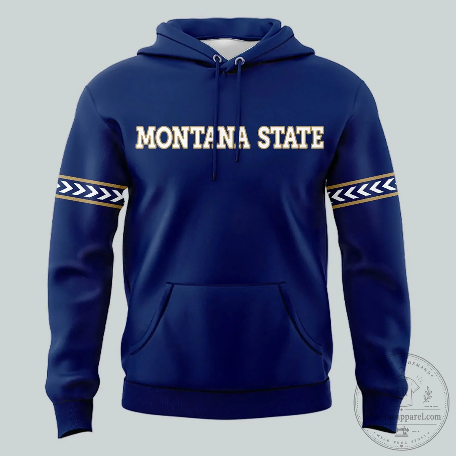 Blue Hoodie for Native American Heritage Month - Montana State Bobcats 6 Blue Hoodie for Native American Heritage Month - Montana State Bobcats