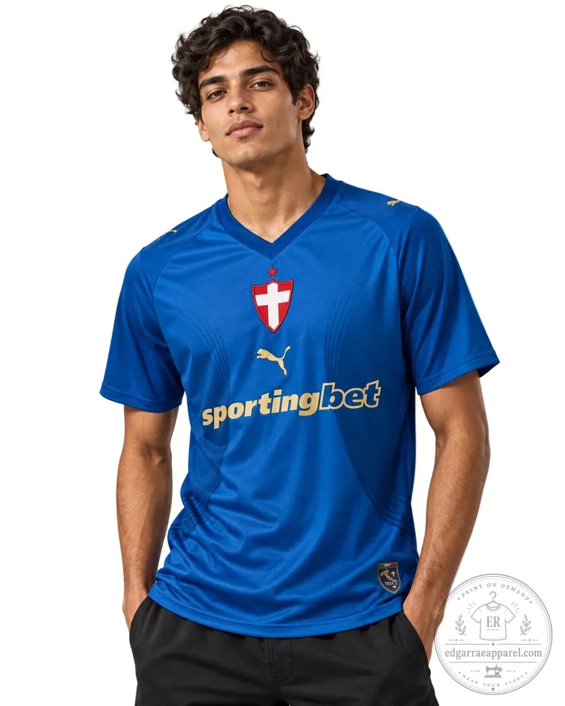 Switzerland National Football Team Blue Player Third Jersey