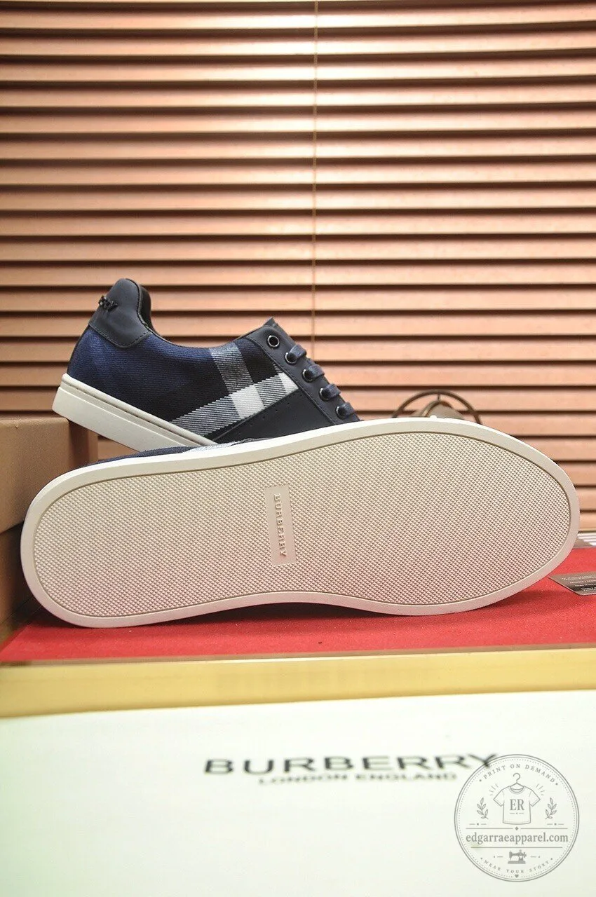 Burberry London England Checkered Pattern Casual Lace-Up Sneakers Shoes 11 Burberry London England Checkered Pattern Casual Lace-Up Sneakers Shoes