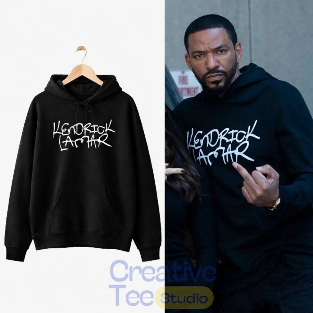 Kendrick Lamar Signature Logo Black Pullover Hoodie