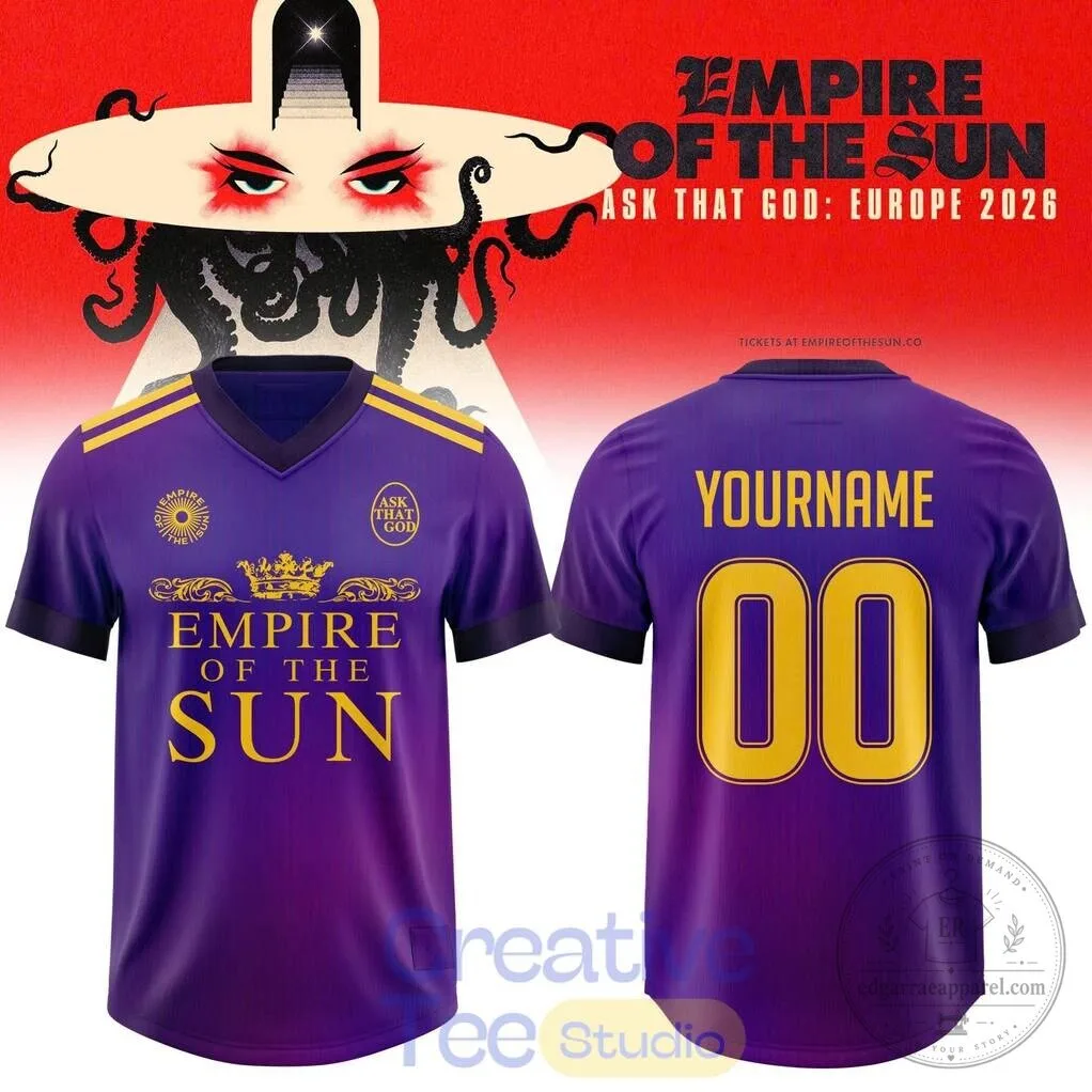 Empire Of The Sun Ask That God Europe 2026 Tour Custom Football Jersey