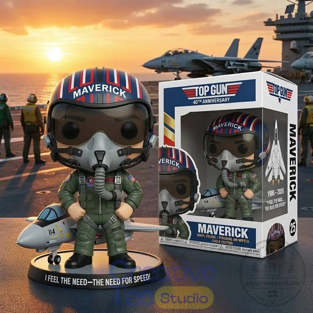 Top Gun Maverick 40th Anniversary Commemorative Collectible Pop Figure