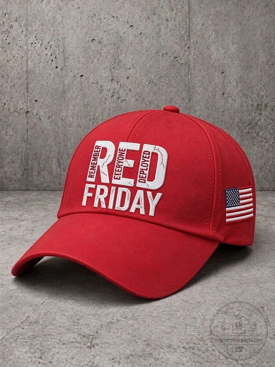 Remember Everyone Deployed Red Friday Embroidered American Flag Cap Hat 3 Remember Everyone Deployed Red Friday Embroidered American Flag Cap Hat