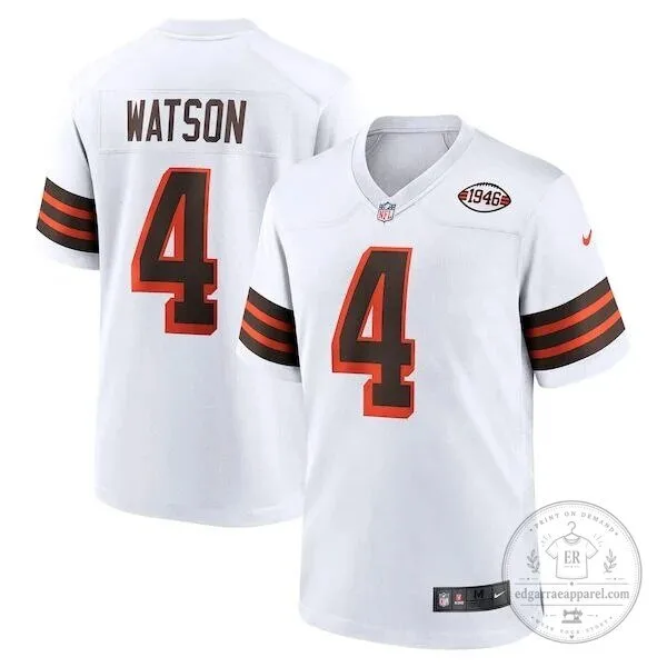Deshaun Watson Cleveland Browns White Alternate Game Football Jersey 7 Deshaun Watson Cleveland Browns White Alternate Game Football Jersey