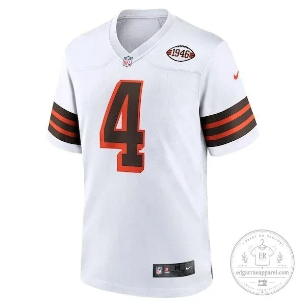 Deshaun Watson Cleveland Browns White Alternate Game Football Jersey 8 Deshaun Watson Cleveland Browns White Alternate Game Football Jersey