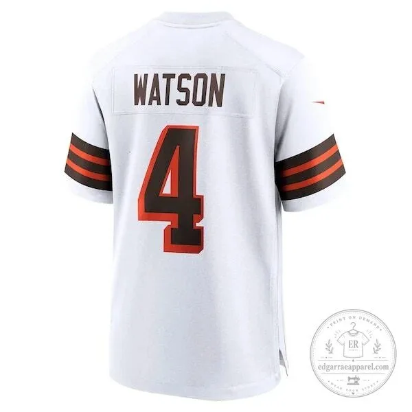 Deshaun Watson Cleveland Browns White Alternate Game Football Jersey 9 Deshaun Watson Cleveland Browns White Alternate Game Football Jersey