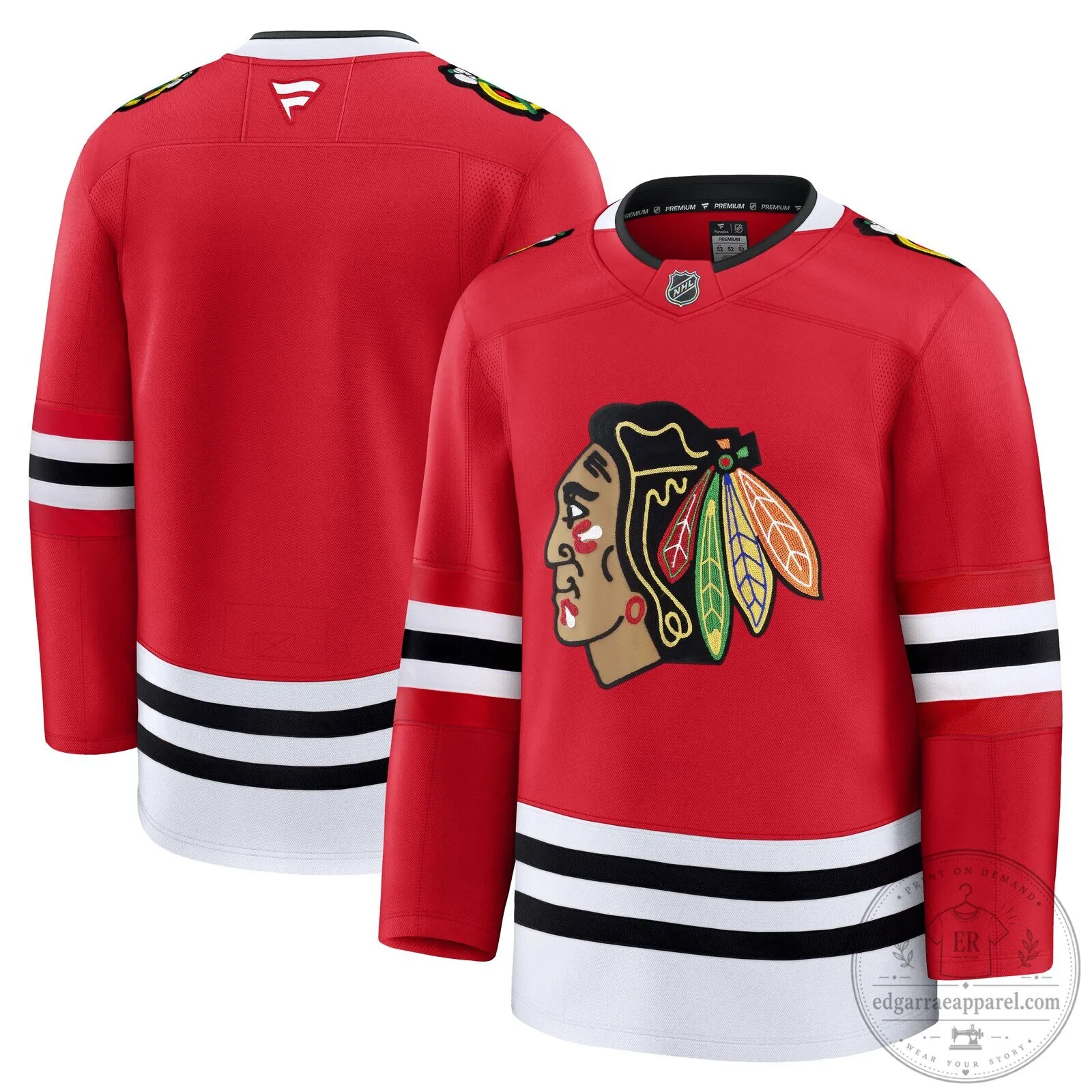 Chicago Blackhawks National Hockey League Fanatics 2026 Home Premium Red Hockey Jersey
